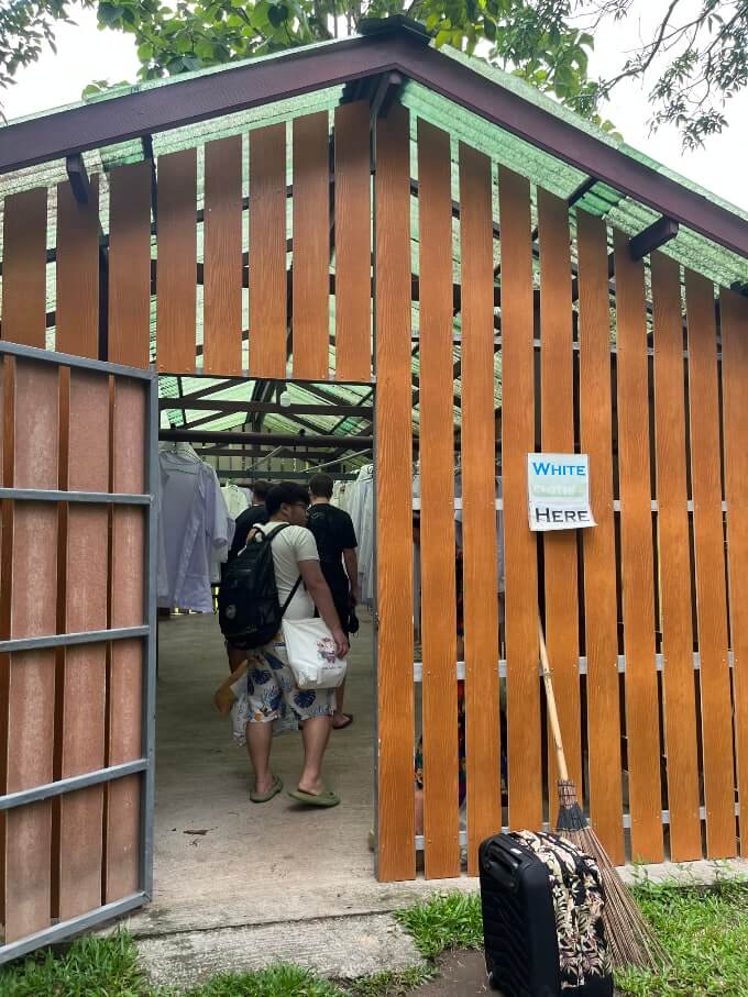 领取衣物的房间